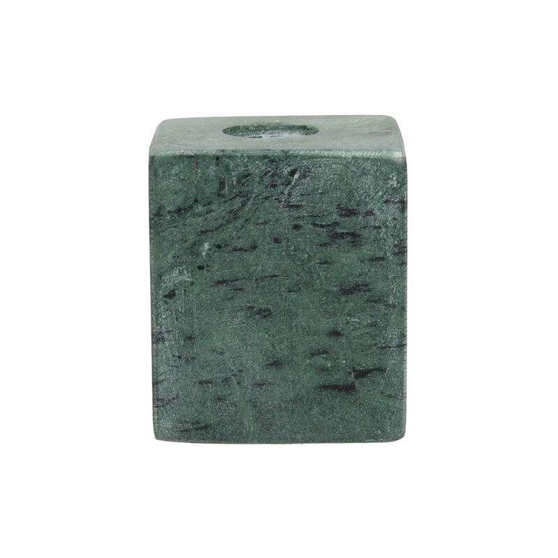 Bougeoir PRATO coloris vert hauteur 6 cm