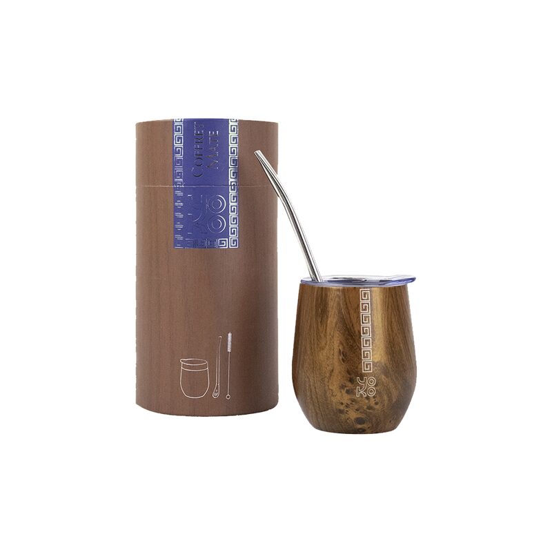 Coffret tasses MATE coloris brun
