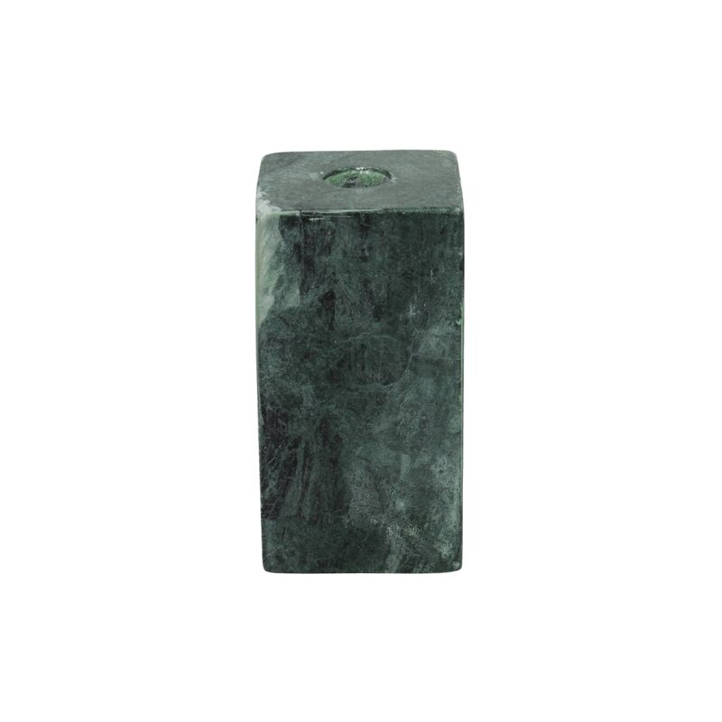Bougeoir PRATO coloris vert hauteur 11 cm