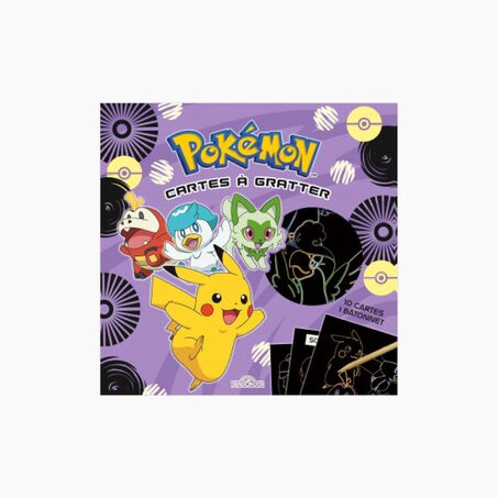 Kit création CARTES A GRATTER POKEMON violet