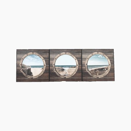 4MURS Triptyque HUBLOT coloris Marron, Bleu