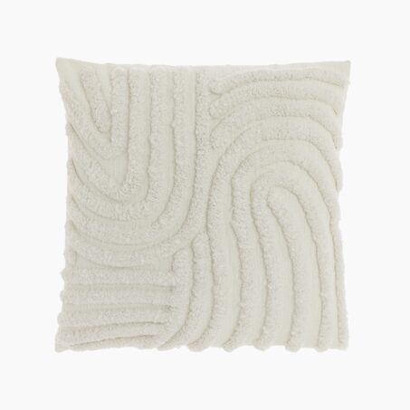 Coussin CATY coloris blanc 45 x 45 cm