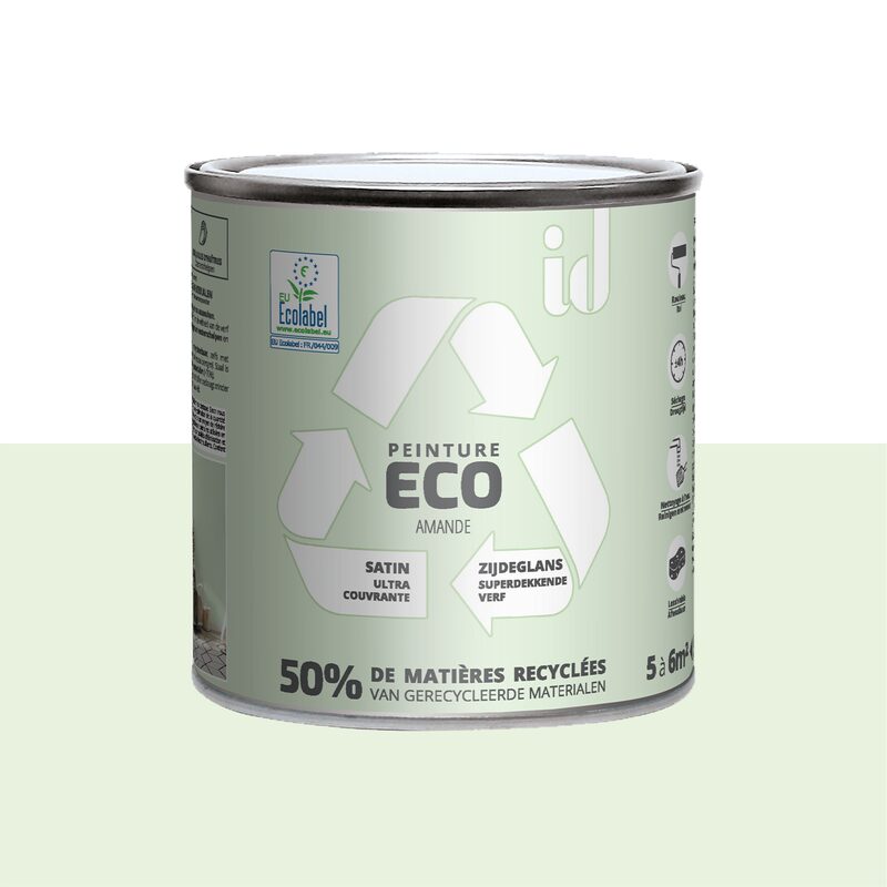 Peinture ECO Acrylique amande Satiné 0,5 L