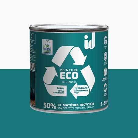 ECO ID Peinture ECO Peinture bleu canard Satiné 0,5 L