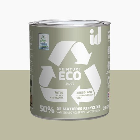 ECO ID Peinture ECO Acrylique sauge Satiné 2 L