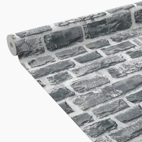 Papier peint intissé pré-encollé KENTUCKY gris foncé
