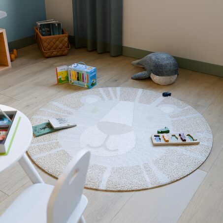 Tapis SIMBA coloris beige naturel 120 cm