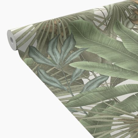 Papier peint intissé pré-encollé MARIBO coloris vert foret
