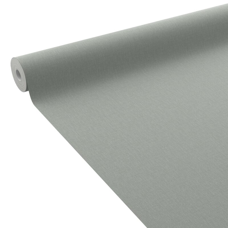 Papier peint vinyle PODIUM coloris vert de gris