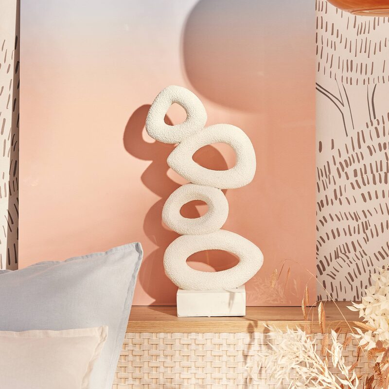 Objet déco MARO coloris blanc