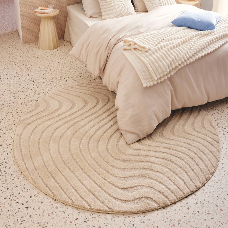 Tapis LANA coloris blanc 160 cm