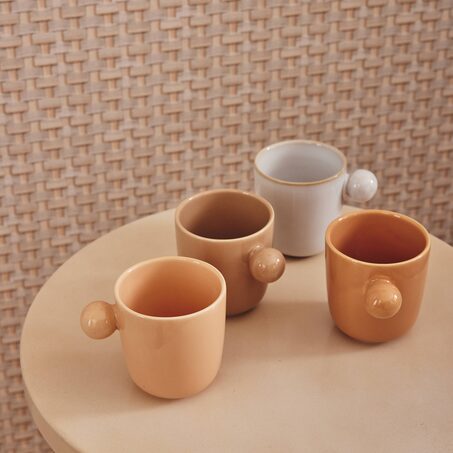 Coffret tasses KLOSEN coloris beige