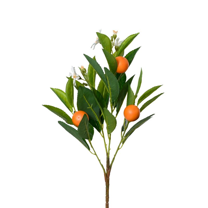 Plante artificielle ORANGER coloris Vert,orange