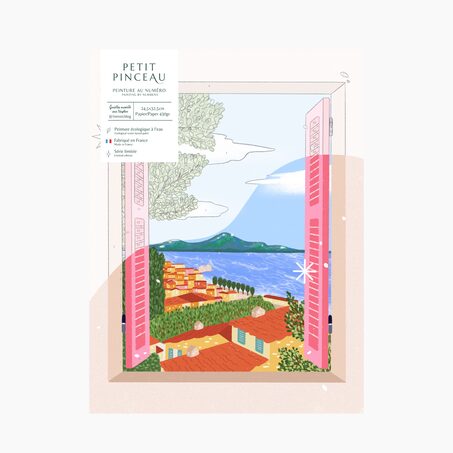 La Petite Epicerie Peinture par numéros FENÊTRE OUVERTE SUR NAPLES
