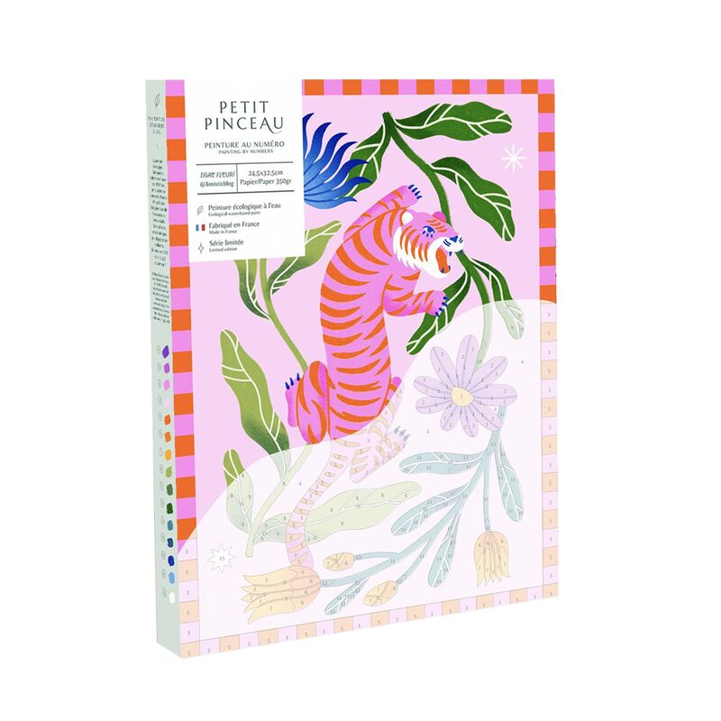 Peinture par numéros TIGRE FLEURI
