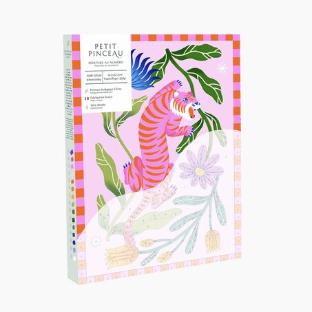 La Petite Epicerie Peinture par numéros TIGRE FLEURI
