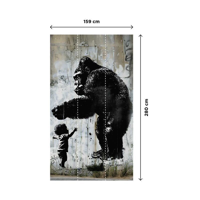 Papier peint panoramique L GORILLA 159 x 280 cm