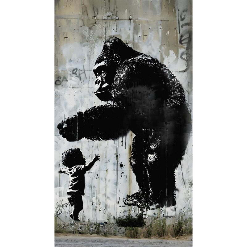 Papier peint panoramique L GORILLA 159 x 280 cm