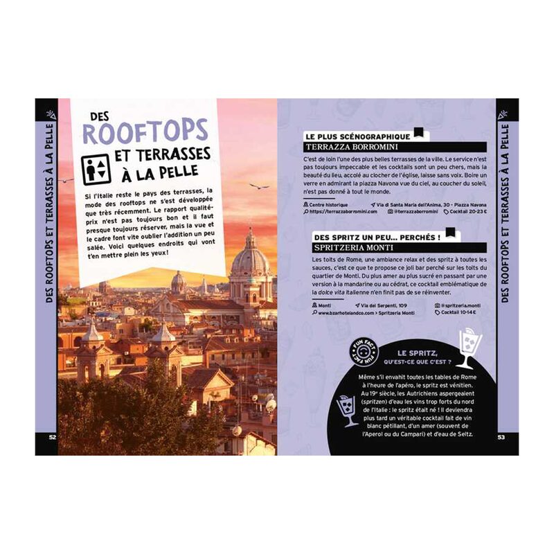 Livre voyage et nature ON SE CASSE ! LES MEILLEURS SPOTS À ROME