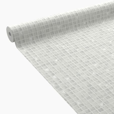 Papier peint intissé MOSAÏC coloris blanc grisé