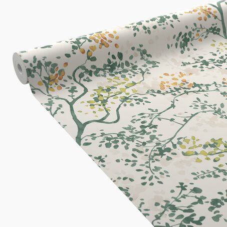 Papier peint intissé AMAYA coloris vert anglais