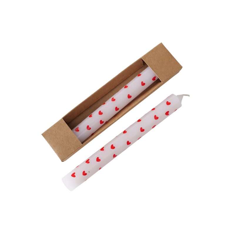 Bougie VALENTINE coloris blanc