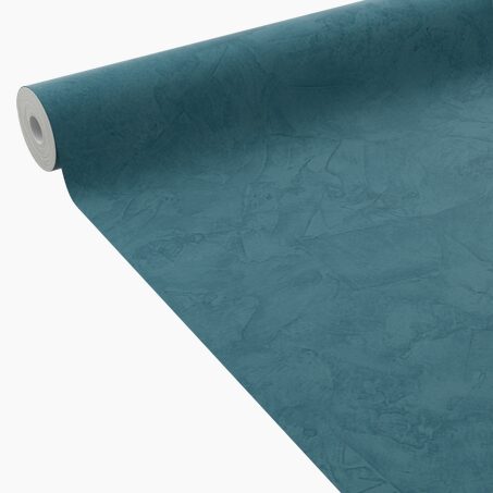 4MURS Papier peint intissé RAVENNE coloris bleu pétrole