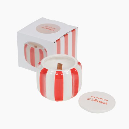 Bougie UN PARFUM D'AMOUR coloris Orange, Blanc