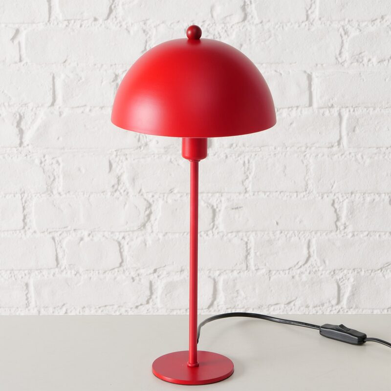 Lampe à poser PETUNIA coloris rouge 41 x 18 cm