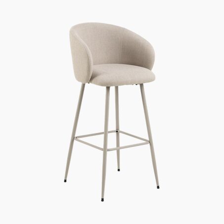 Tabouret de bar ELEANOR coloris beige
