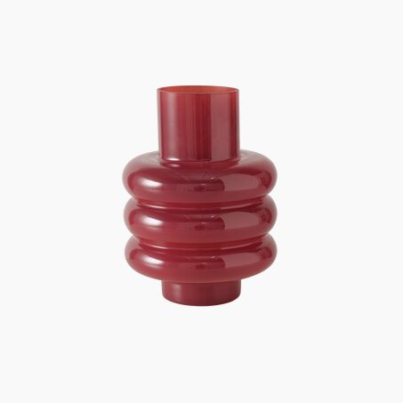 Vase RIBBO coloris rouge