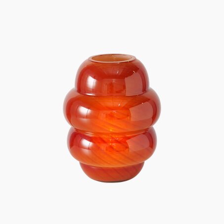Objet lumineux SERENA coloris orange 23 x 18 cm