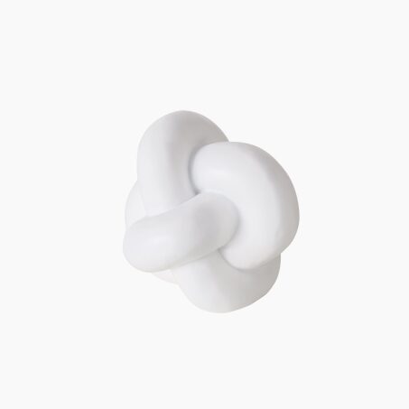 Objet déco KNOTTY coloris blanc