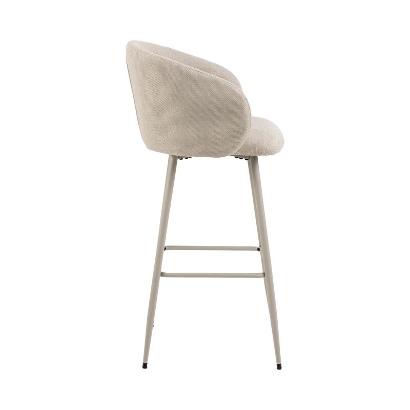 Tabouret de bar ELEANOR coloris beige