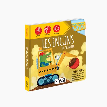 Sassi Junior Livre enfant LES ENGINS DE CHANTIER