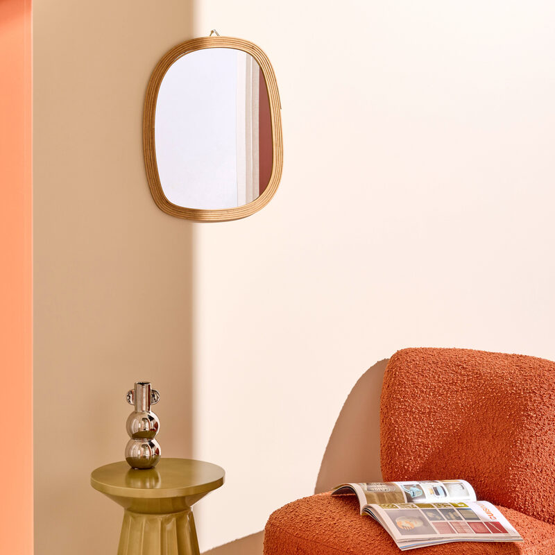 Miroir en bois POLLIS 36 x 46 cm