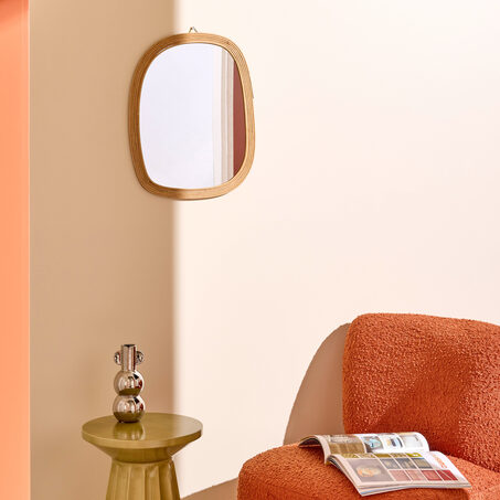 Miroir en bois POLLIS 36 x 46 cm