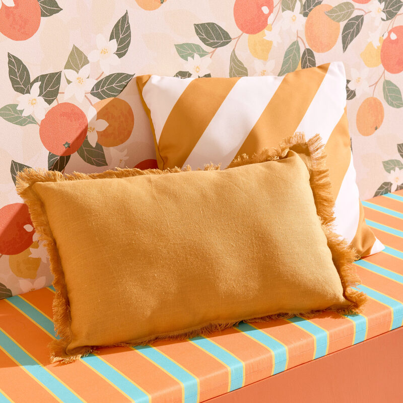Coussin NAYA coloris honey 30 x 50 cm