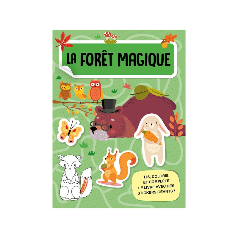 Coloriage MÉGA ARTS & CRAFTS - LA FORÊT MAGIQUE