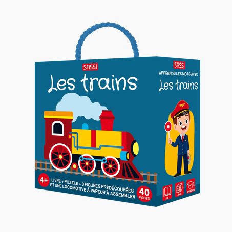 Sassi Junior Jeu éducatif LES TRAINS
