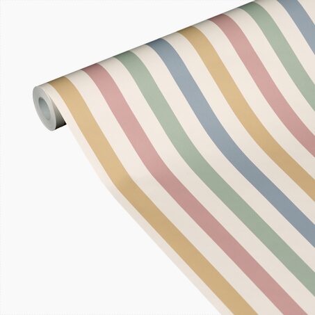 4MURS Papier peint intissé COLOR STRIPE coloris multicolore