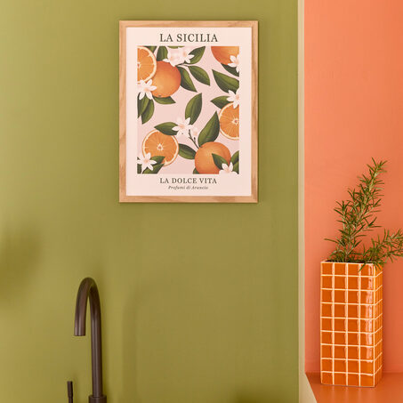 Tableau LA DOLCE VITA coloris multicolore