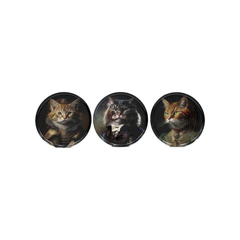 Déco murale métal LEO coloris noir