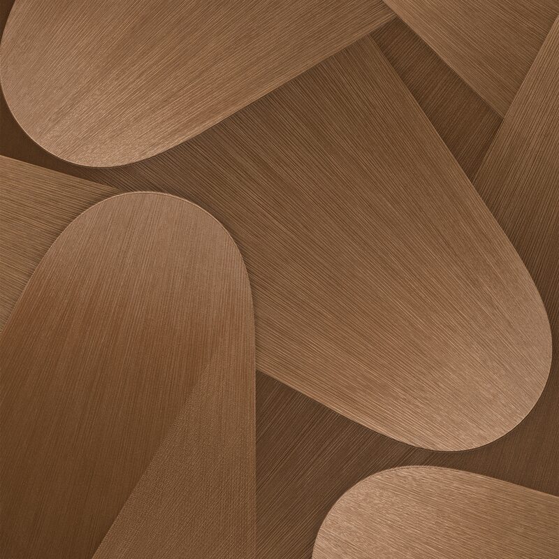 Papier peint intissé KARMEN coloris cuivre