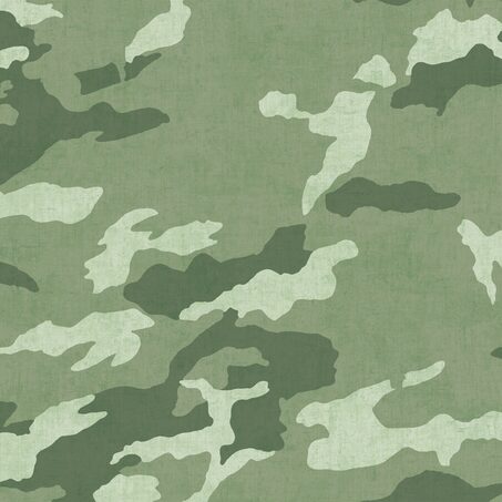 Papier peint intissé MILITARY coloris vert camouflage