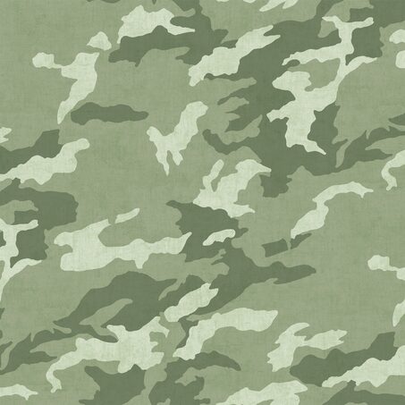 Papier peint intissé MILITARY coloris vert camouflage