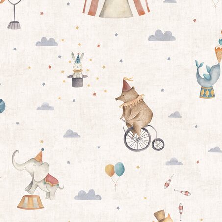 Papier peint intissé CIRCUS coloris multicolore