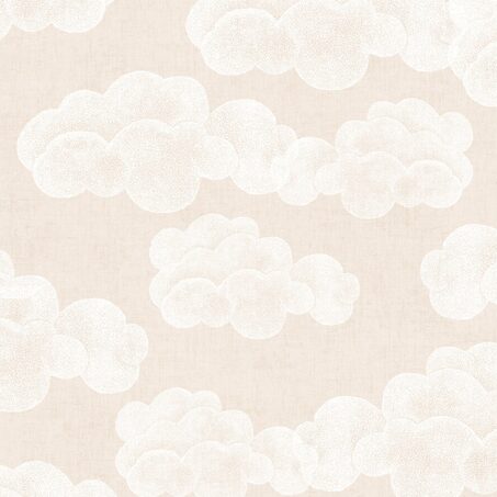 Papier peint intissé NUVOLE coloris rose pastel