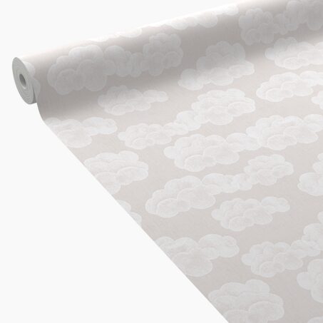 Papier peint intissé NUVOLE coloris rose pastel