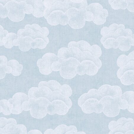 Papier peint intissé NUVOLE coloris bleu ciel